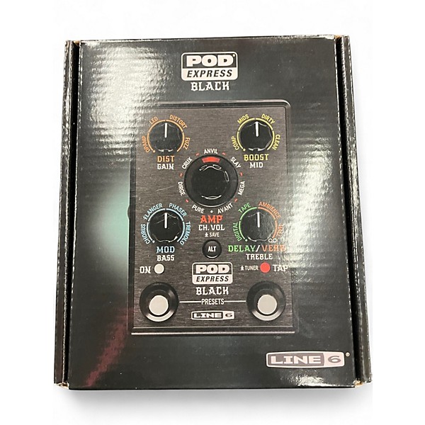 Used Line 6 POD EXPRESS BLACK Effect Processor