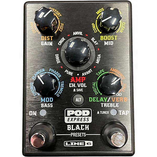 Used Line 6 POD EXPRESS BLACK Effect Processor