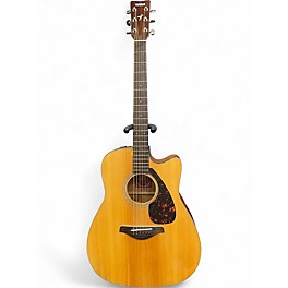 Used 2014 Yamaha FGX700SC Natural Acoustic Electric Guitar