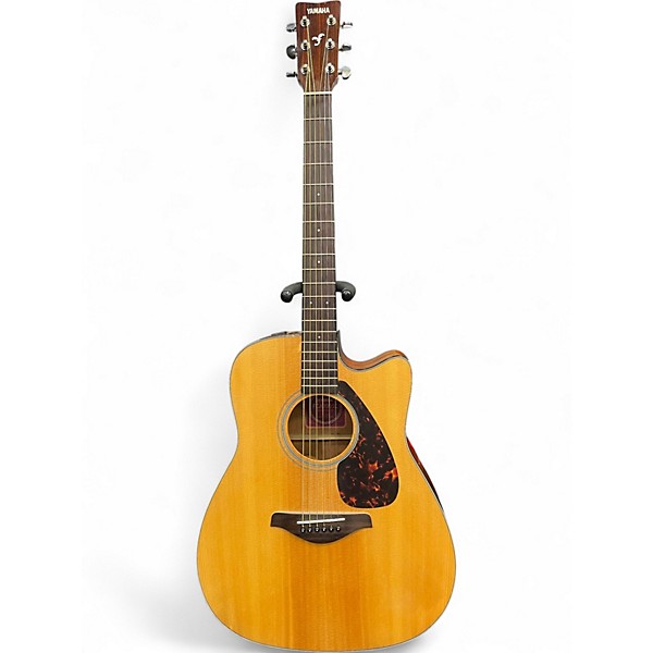 Used 2014 Yamaha FGX700SC Natural Acoustic Electric Guitar