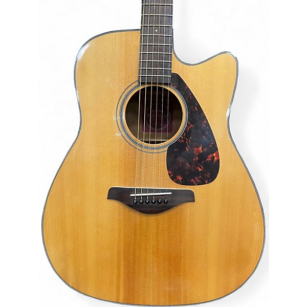 Used 2014 Yamaha FGX700SC Natural Acoustic Electric Guitar