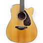 Used 2014 Yamaha FGX700SC Natural Acoustic Electric Guitar