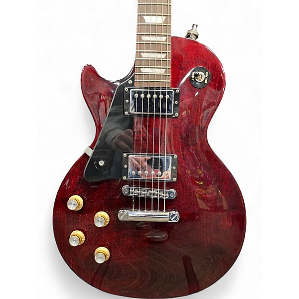 Used 2023 Gibson Les Paul Studio Left Handed Wine Red Electric Guitar