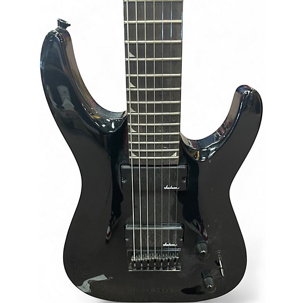 Used Jackson JS22-7 Dinky 7 String black Solid Body Electric Guitar