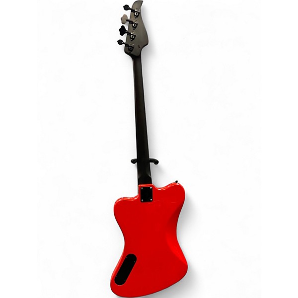 Used Moses Graphite Peace T-Bird Cardinal Red Electric Bass Guitar