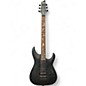 Used Schecter Guitar Research Damien Floyd Rose Satin Black Solid Body Electric Guitar thumbnail