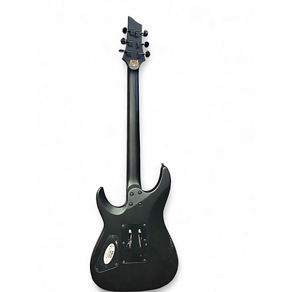 Used Schecter Guitar Research Damien Floyd Rose Satin Black Solid Body Electric Guitar