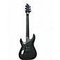 Used Schecter Guitar Research Damien Floyd Rose Satin Black Solid Body Electric Guitar
