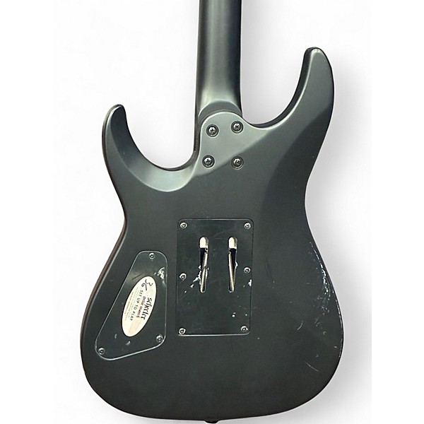 Used Schecter Guitar Research Damien Floyd Rose Satin Black Solid Body Electric Guitar