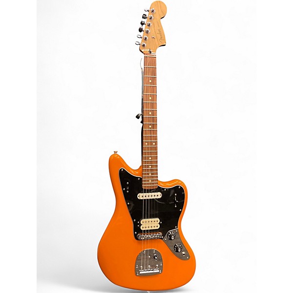 Used Fender Player Jaguar Capri Orange Solid Body Electric Guitar