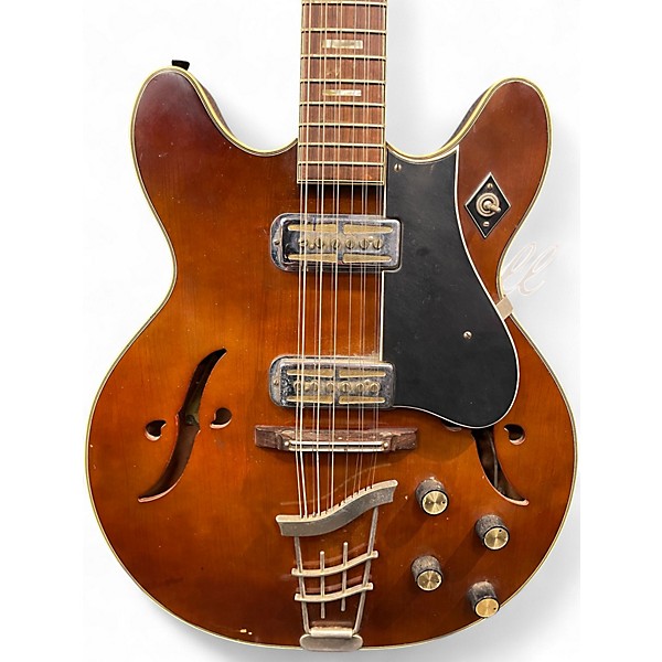 Vintage 1960s Harmony H-79 12 string Faded Tobacco Hollow Body Electric Guitar