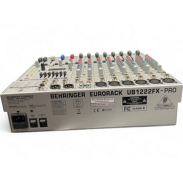 Used Behringer EURORACK UB1222FX Unpowered Mixer