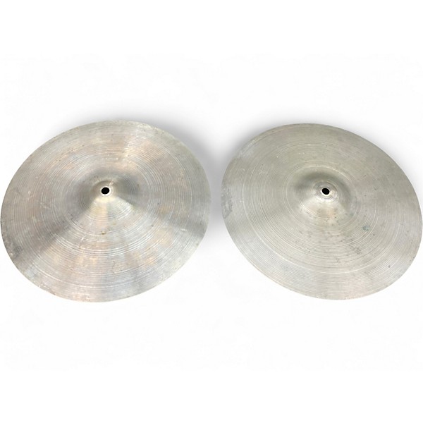 Vintage 1960s Zildjian 14in Avendis 60s Hi Hat Pair Cymbal