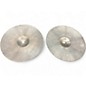 Vintage 1960s Zildjian 14in Avendis 60s Hi Hat Pair Cymbal