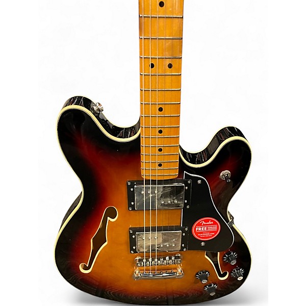 Used Squier Classic Vibe Starcaster Hollow 3 Color Sunburst Hollow Body Electric Guitar