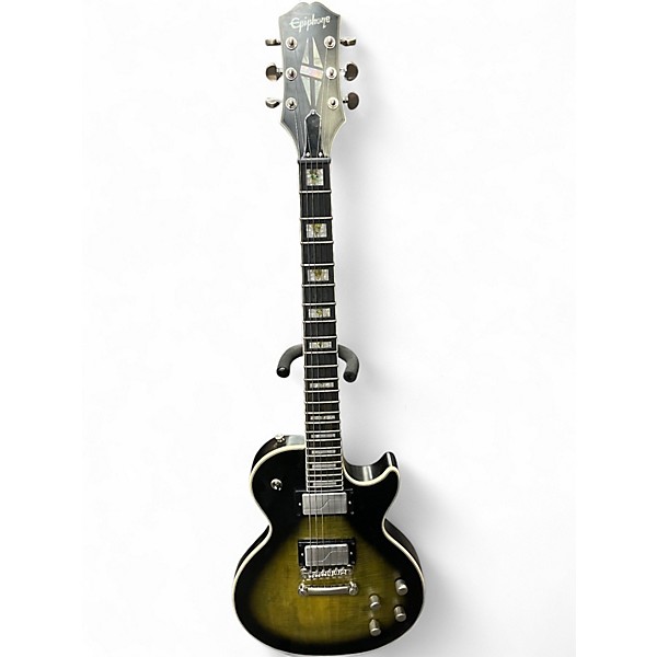 Used Epiphone Les Paul Prophecy Custom EX OLIVE TIGER Solid Body Electric Guitar
