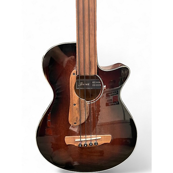 Used Ibanez AEGB24FE Brown Sunburst Acoustic Bass Guitar