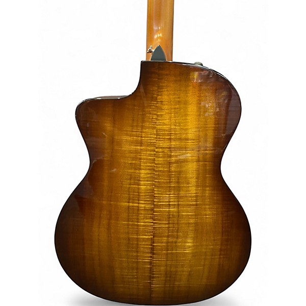 Used Taylor 224CEKDLX Shaded Edge Burst Acoustic Electric Guitar