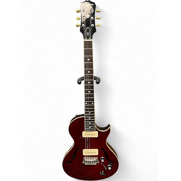 Used Epiphone Blues Hawk Wine Red Hollow Body Electric Guitar