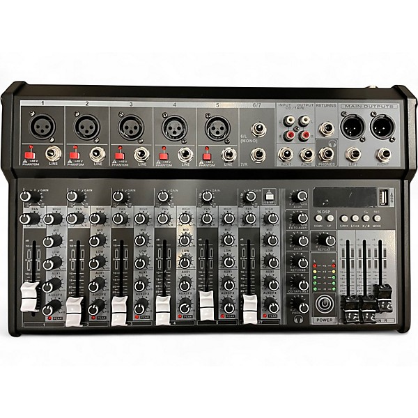 Used Depusheng XT7 7 CHANNEL PROFESSIONAL MIXING CONSOLE Unpowered Mixer