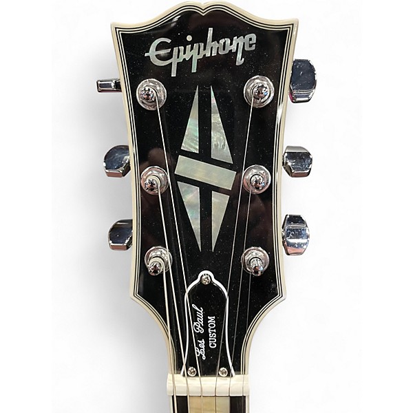 Used Epiphone Les Paul Custom Adam Jones Signature Silverburst Solid Body Electric Guitar