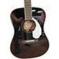 Used Fender Limited Edition PM-1 Dreadnought Black Acoustic Electric Guitar