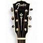 Used Fender Limited Edition PM-1 Dreadnought Black Acoustic Electric Guitar