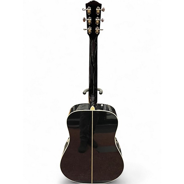 Used Fender Limited Edition PM-1 Dreadnought Black Acoustic Electric Guitar