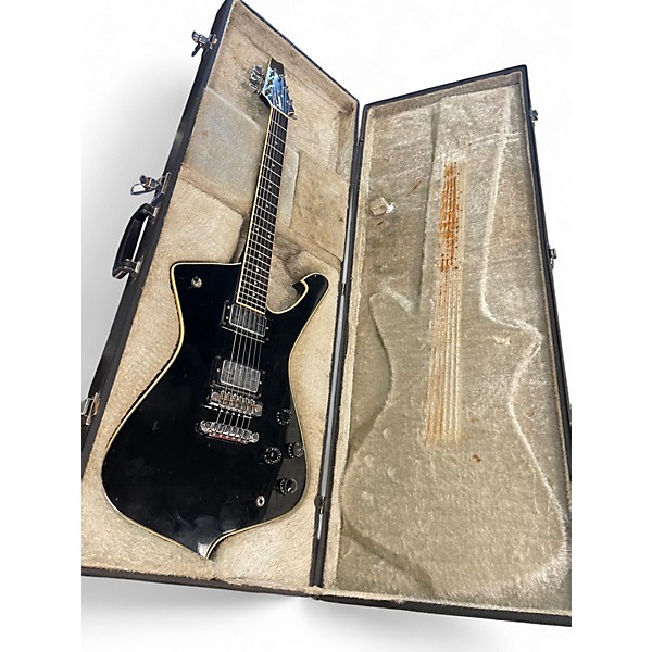 Vintage 1979 Ibanez IC-100 Black Solid Body Electric Guitar