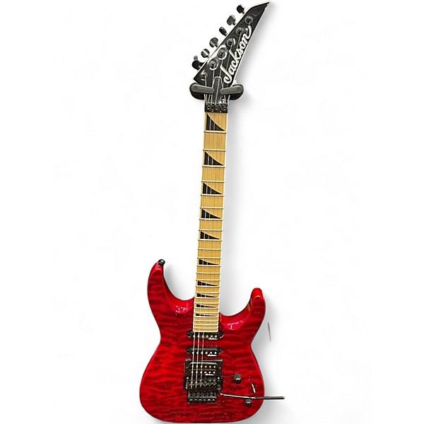 Used Jackson Dinky Standard Trans Red Solid Body Electric Guitar