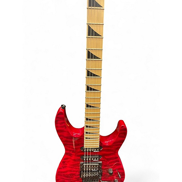 Used Jackson Dinky Standard Trans Red Solid Body Electric Guitar