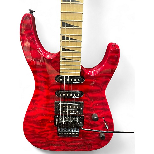 Used Jackson Dinky Standard Trans Red Solid Body Electric Guitar