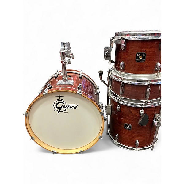 Used Gretsch Drums 4 Piece Catalina Club Series WALNUT GLAZE Drum Kit