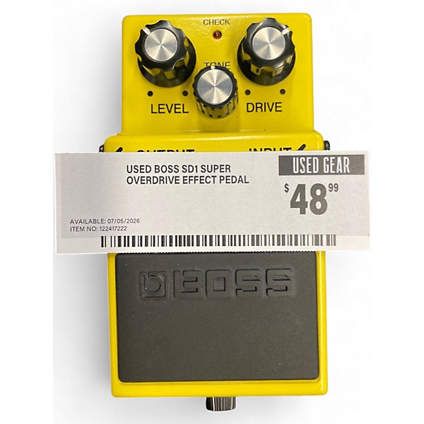 Used BOSS SD1 Super Overdrive Effect Pedal