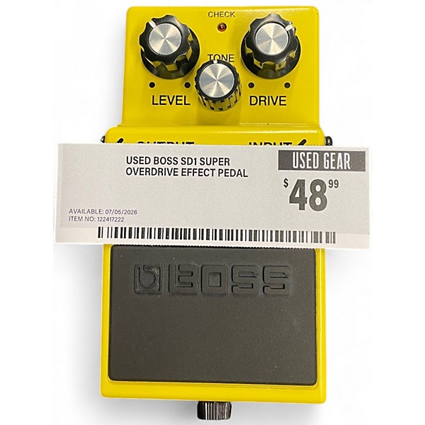 Used BOSS SD1 Super Overdrive Effect Pedal