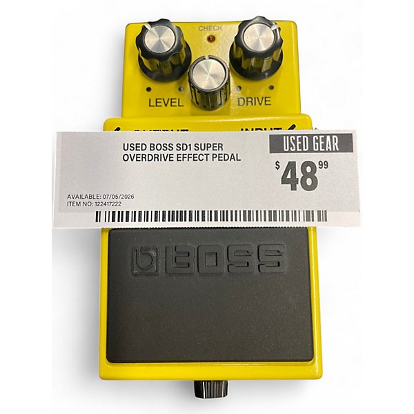 Used BOSS SD1 Super Overdrive Effect Pedal