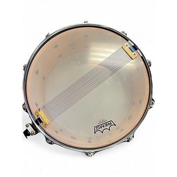 Used Shine Custom Drums & Percussion 13X7 MAPLE ZEBRA PATTERN Drum
