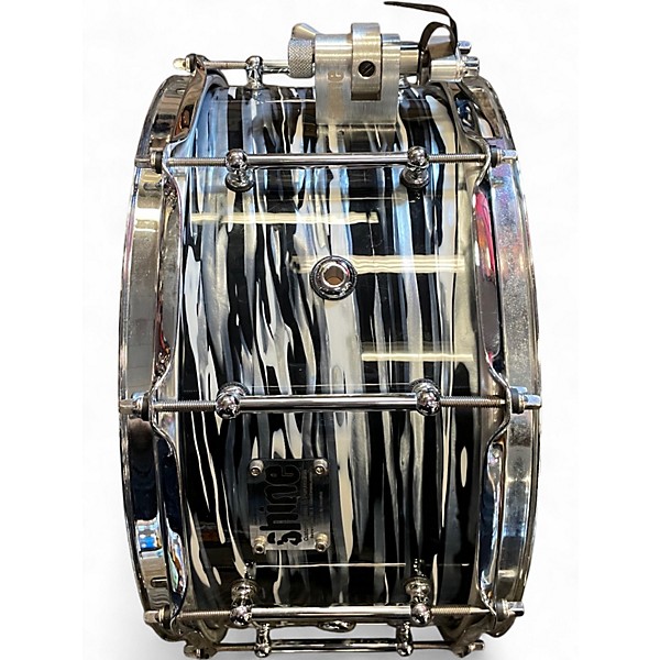 Used Shine Custom Drums & Percussion 13X7 MAPLE ZEBRA PATTERN Drum