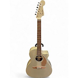 Used 2018 Fender Newporter Player Arctic White Acoustic Electric Guitar