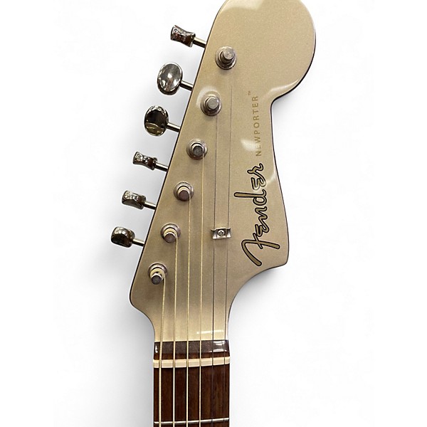 Used 2018 Fender Newporter Player Arctic White Acoustic Electric Guitar