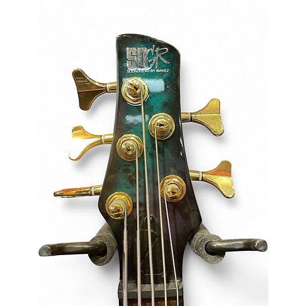Used Ibanez SR405 5 String Seafoam Green Electric Bass Guitar