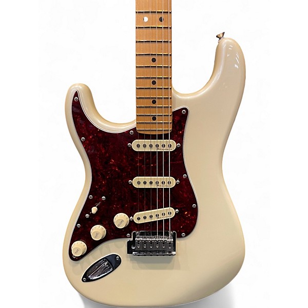Used Fender Player Plus Stratocaster Left Handed Olympic Pearl Electric Guitar