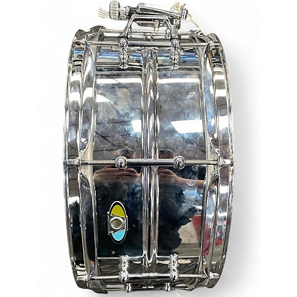 Used Ludwig 14X6 Supralite Snare Silver Drum