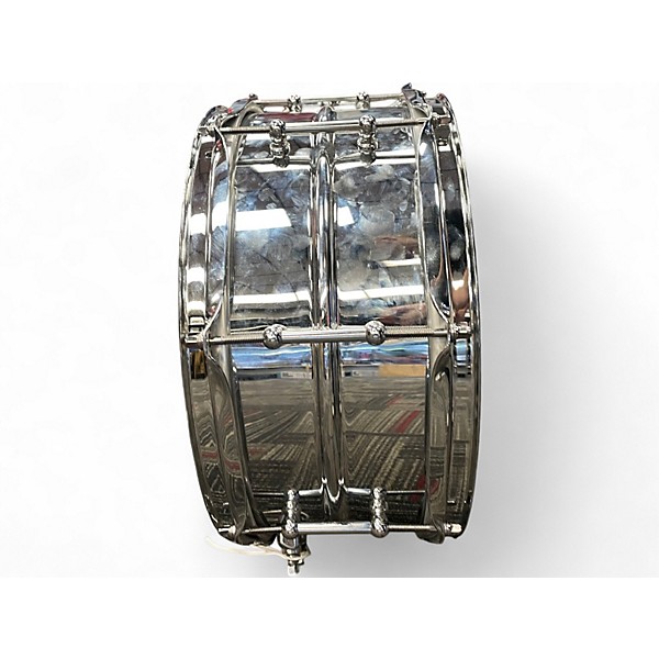 Used Ludwig 14X6 Supralite Snare Silver Drum