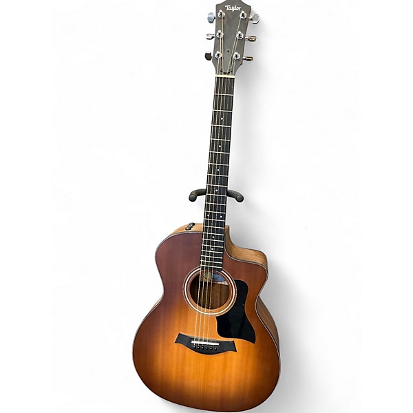 Used Taylor 114CE 2 Color Sunburst Acoustic Electric Guitar