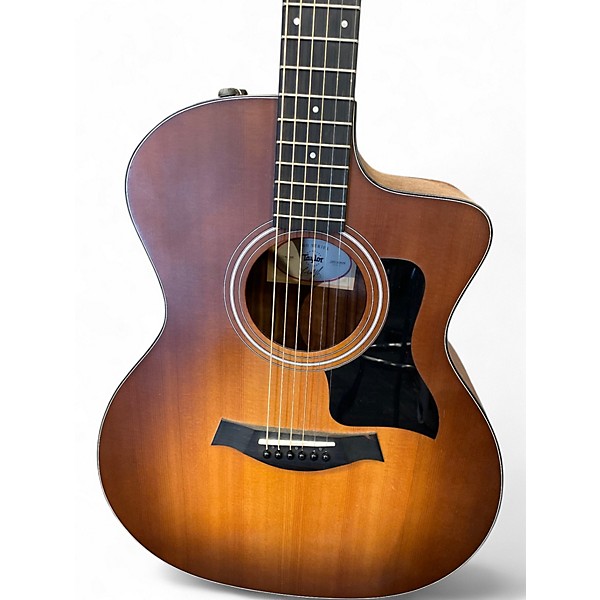Used Taylor 114CE 2 Color Sunburst Acoustic Electric Guitar