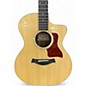 Used Taylor 214CE Deluxe Natural Acoustic Electric Guitar