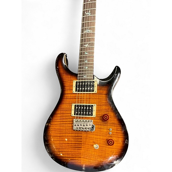 Used PRS SE Custom 24 35th anniversary Black Gold Burst Solid Body Electric Guitar
