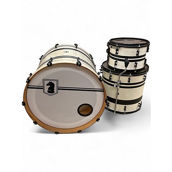Used Dark Horse 3 Piece 3pc Cream Drum Kit