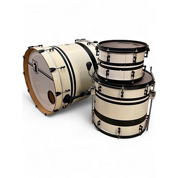 Used Dark Horse 3 Piece 3pc Cream Drum Kit